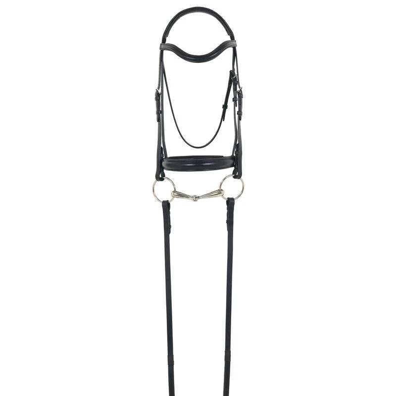 Camelot Gold RCS Crank Snaffle Dressage Bridle - Black 3 Camelot Gold RCS Crank Snaffle Dressage Bridle - Black