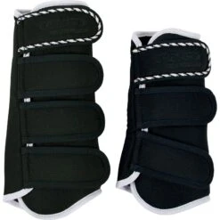Catago Diamond Dressage Boot Set - Black/White