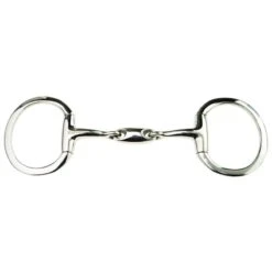 JP Korsteel Stainless Steel Oval Link Eggbutt Snaffle Bit