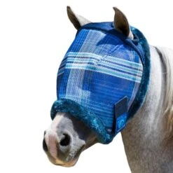 Kensington Pony Fly Mask W/Plush Fleece Trim - Kentucky Blue -Horse Tack Supplies 334665 800 800