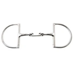 JP Korsteel Curved Dr Bristol Hunter Dee Ring Snaffle Bit