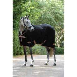 Weatherbeeta Therapy-Tec Fleece Standard Neck - Black/Silver/Red -Horse Tack Supplies 346887 800 800