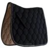 Roma Ecole Double Diamond Quilt Dressage Saddle Pad - Black/Silver -Horse Tack Supplies 347259 800 800