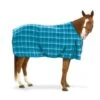 Equi-Essentials EZ-Care Plaid Stable Sheet - Turquoise Plaid -Horse Tack Supplies 351295 800 800