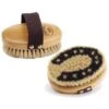 Equi-Essentials Wood Back Horse Hair Horseshoe Body Brush - Natural -Horse Tack Supplies 351543 800 800