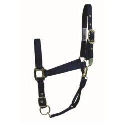 Western Rawhide Signature Classic Halter W/Snap - Navy