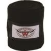 Western Rawhide Anti-Pilling Polo Wraps - Black -Horse Tack Supplies 360341 800 800