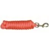 Western Rawhide 10' Poly Lead W/Brass Plated Snap - Hot Orange