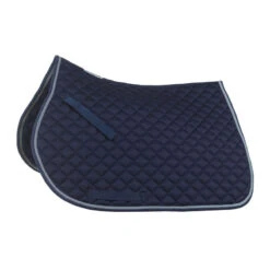Horze Chooze All Purpose Saddle Pad - Dark Dark Blue/Egret White