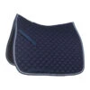 Horze Prinze Dressage Saddle Pad - Dark Dark Blue/Egret White -Horse Tack Supplies 385591 800 800