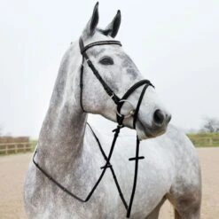 Horze Slender Intertwined Reins - Black 7 Horze Slender Intertwined Reins - Black -Horse Tack Supplies 386627 800 800