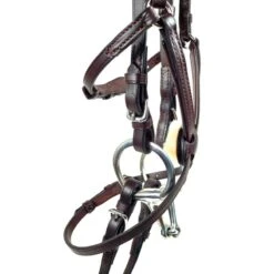 Nunn Finer Fairhill Figure 8 Event Bridle - Havana/Zinc -Horse Tack Supplies 401474 800 800