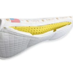 T3 Shim Pro Impact Dressage Half Pad - White