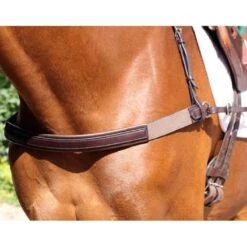 Nunn Finer Jumper Breastplate - Black/Brass -Horse Tack Supplies 404623 800 800