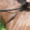 Nunn Finer Leather Neck Strap - Black/Brass -Horse Tack Supplies 406526 800 800