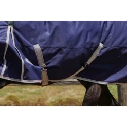 Weatherbeeta Comfitec Essential Standard Neck Heavy - Navy/Silver/Red -Horse Tack Supplies 412971 800 800
