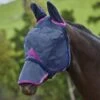 Weatherbeeta Comfitec Durable Mesh Mask W/Ears & Nose - Navy/Purple 1 Weatherbeeta Comfitec Durable Mesh Mask W/Ears & Nose - Navy/Purple -Horse Tack Supplies 413111 800 800