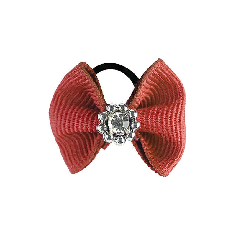 Horze Sparkling Mane Bows - Red 3 Horze Sparkling Mane Bows - Red
