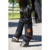 Rambo Ionic Stable Boots Pair - Black/Black/Orange Stripe -Horse Tack Supplies 420767 800 800