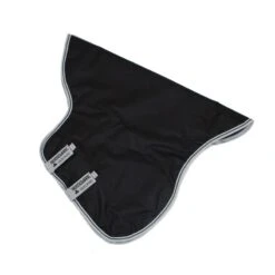 Amigo Stock Horse Hood 150g - Black/Silver/Black