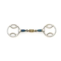 Centaur Double Jointed Disk Loop Ring Gag - Blue Steel