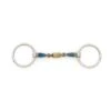 Centaur Double Jointed Disk Loose Ring Gag - Blue Steel -Horse Tack Supplies 430728 800 800