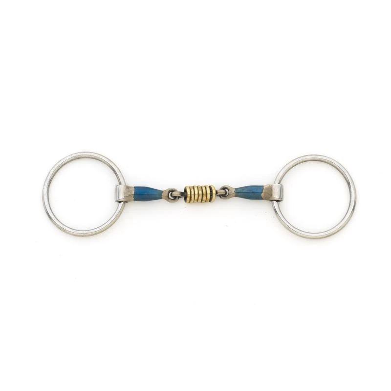 Centaur Double Jointed Disk Loose Ring Gag - Blue Steel 3 Centaur Double Jointed Disk Loose Ring Gag - Blue Steel