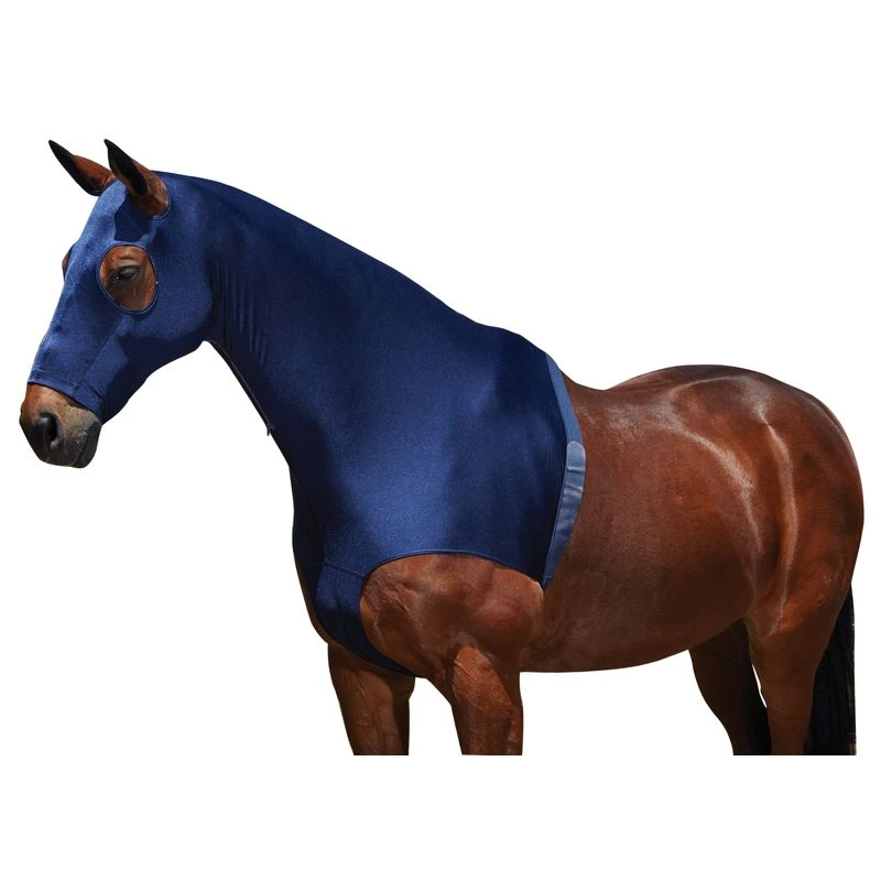 Weatherbeeta Stretch Hood With Zip - Navy 4 Weatherbeeta Stretch Hood With Zip - Navy - Image 2