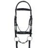 Ovation ATS Drop Nose Dressage Bridle - Black -Horse Tack Supplies 438604 800 800