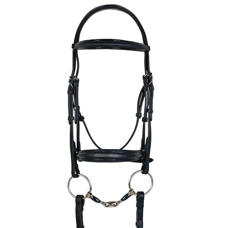 Ovation ATS Drop Nose Dressage Bridle - Black 3 Ovation ATS Drop Nose Dressage Bridle - Black