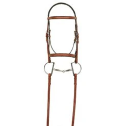 Aramas Fancy Raised Padded Bridle W/Fancy Lace Reins - Chestnut