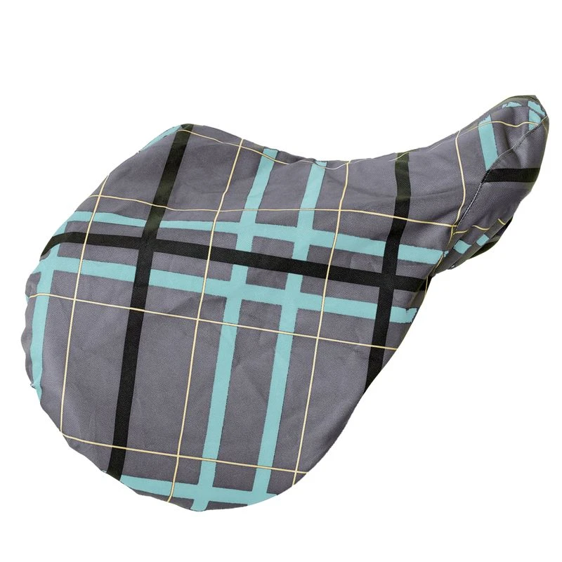 Pessoa Alpine 1200D Saddle Cover - Clay/Teal Plaid 3 Pessoa Alpine 1200D Saddle Cover - Clay/Teal Plaid