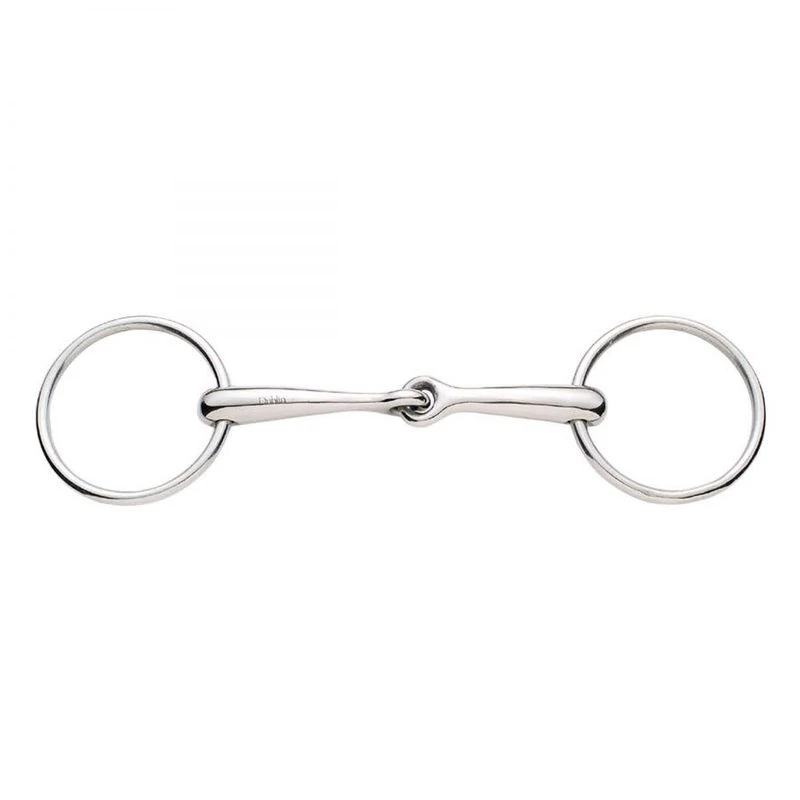 Korsteel Stainless Steel Solid Mouth Jointed 16mm Loose Ring Snaffle Bit 3 Korsteel Stainless Steel Solid Mouth Jointed 16mm Loose Ring Snaffle Bit