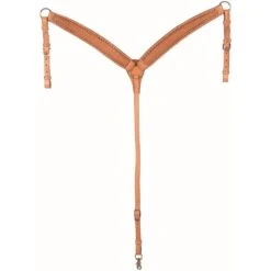 Western Rawhide Country Legend Buckstitch & BasketBreastcollar - Golden Tan