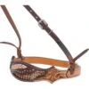 Western Rawhide Country Legend Gator And Featers Noseband - Golden/Tan -Horse Tack Supplies 443703 800 800