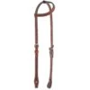 Western Rawhide Basketweave One Ear Headstall - Chestnut -Horse Tack Supplies 444055 800 800