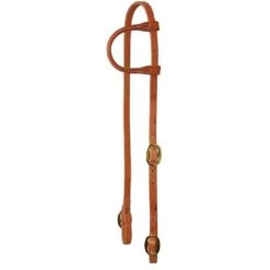 Western Rawhide Signature Hermann Oak One Ear Headstall W/Buckle Bit Ends - Harness