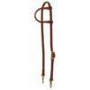 Western Rawhide Signature Hermann Oak One Ear Headstall W/Snap Bit Ends - Harness