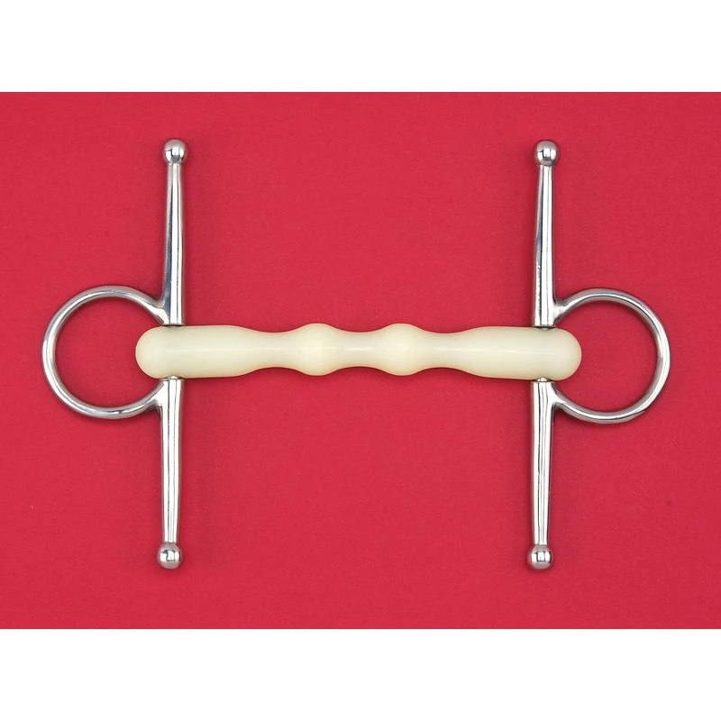 Happy Mouth Bits Mullen Shaped Full Cheek - Stainless Steel 3 Happy Mouth Bits Mullen Shaped Full Cheek - Stainless Steel