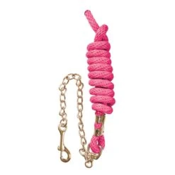 Roma Brights Lead With Chain - Hot Pink