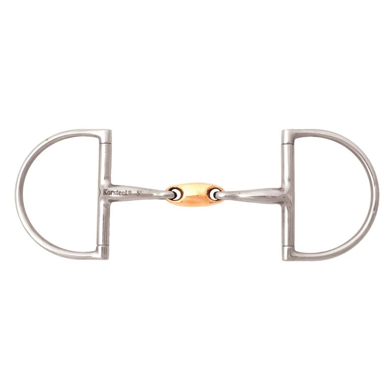 JP Korsteel Stainless Steel Copper Link Hunter Dee Ring Snaffle Bit 3 JP Korsteel Stainless Steel Copper Link Hunter Dee Ring Snaffle Bit