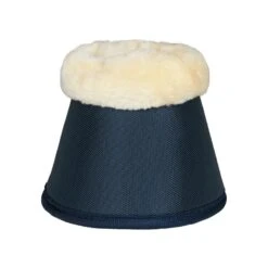 Horze Lincoln Faux Fur Bell Boots - Dress Dark Blue 11 Horze Lincoln Faux Fur Bell Boots - Dress Dark Blue -Horse Tack Supplies 479956 800 800