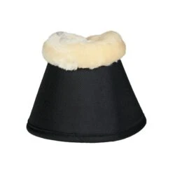 Horze Lincoln Faux Fur Bell Boots - Black