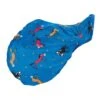 Centaur Pony Print Saddle Cover - Blue Pony Print -Horse Tack Supplies 484927 800 800