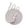 Perri's 1/2" Cotton Solid Color Lead W/Chain - White -Horse Tack Supplies 503989 800 800