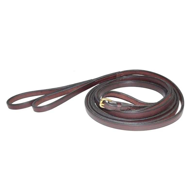Nunn Finer Draw Reins W/Loops - Havana 3 Nunn Finer Draw Reins W/Loops - Havana