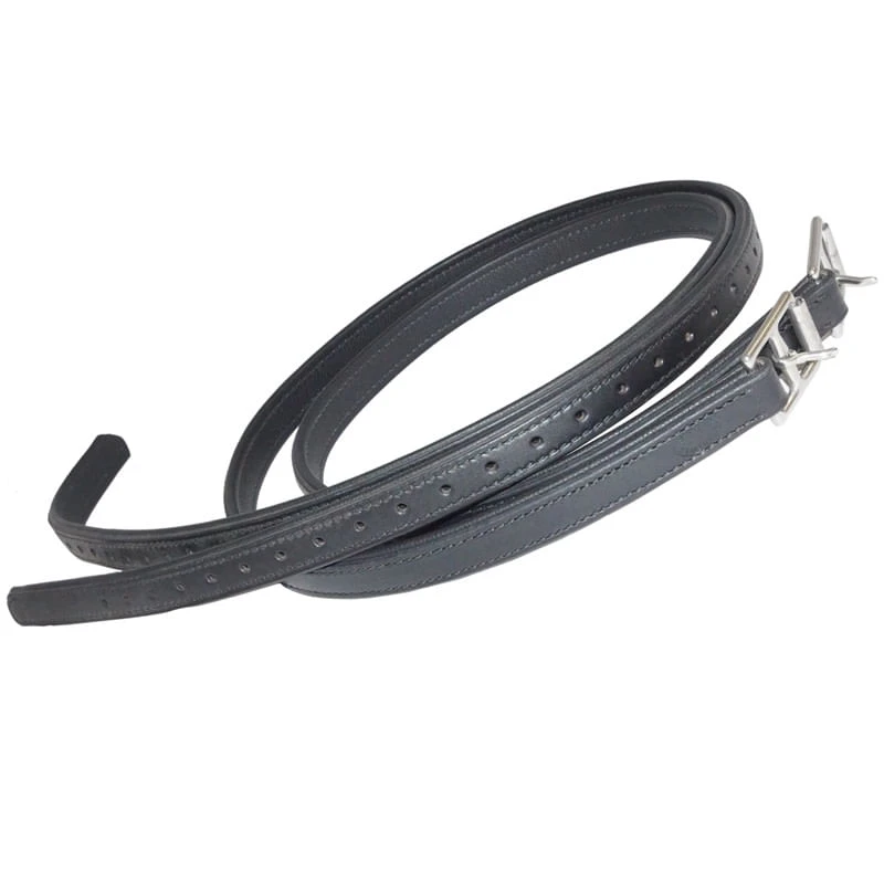 Nunn Finer Padded Nylon Center 7/8" Stirrup Leathers - Black 3 Nunn Finer Padded Nylon Center 7/8" Stirrup Leathers - Black