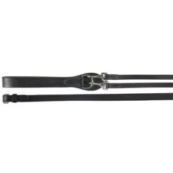 Horze Sparta Leather Draw Reins - Black -Horse Tack Supplies 505389 800 800