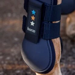 Horze Alex Pony Neoprene-Lined Tendon Boots - Dark Navy -Horse Tack Supplies 535583 800 800