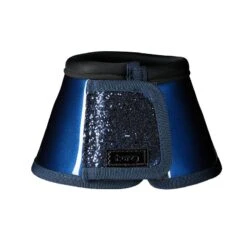 Horze Glitter Bell Boots - Dark Blue -Horse Tack Supplies 535768 800 800